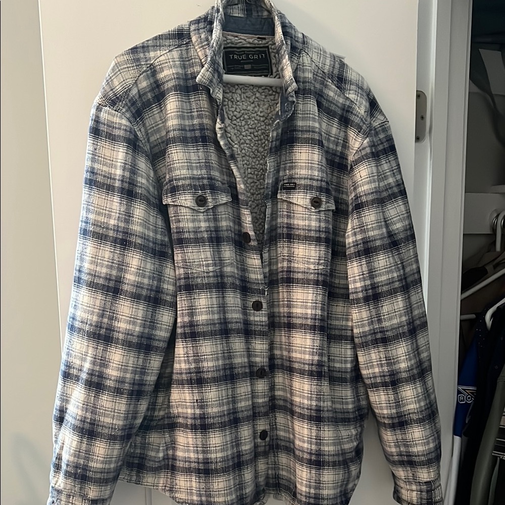 True Grit Blue Plaid Jacket